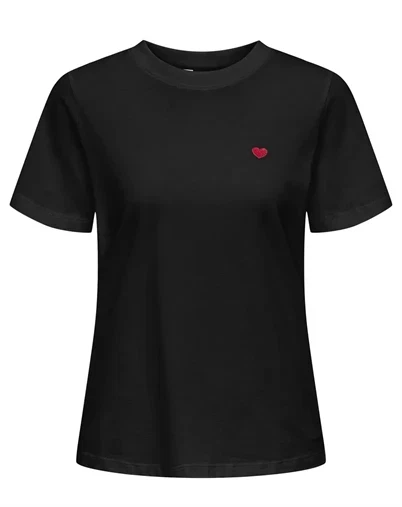 JDY -  Pisa Print T-shirt - Black 